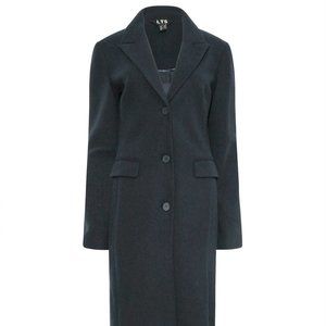 Long Tall Sally Gray Long Fitted Coat